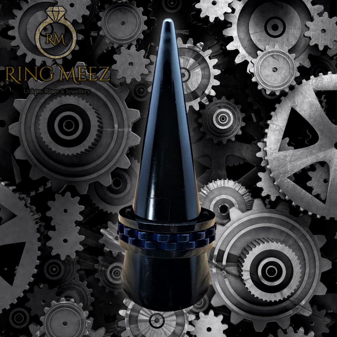 The Black & Blue Gear-Cog Spinner